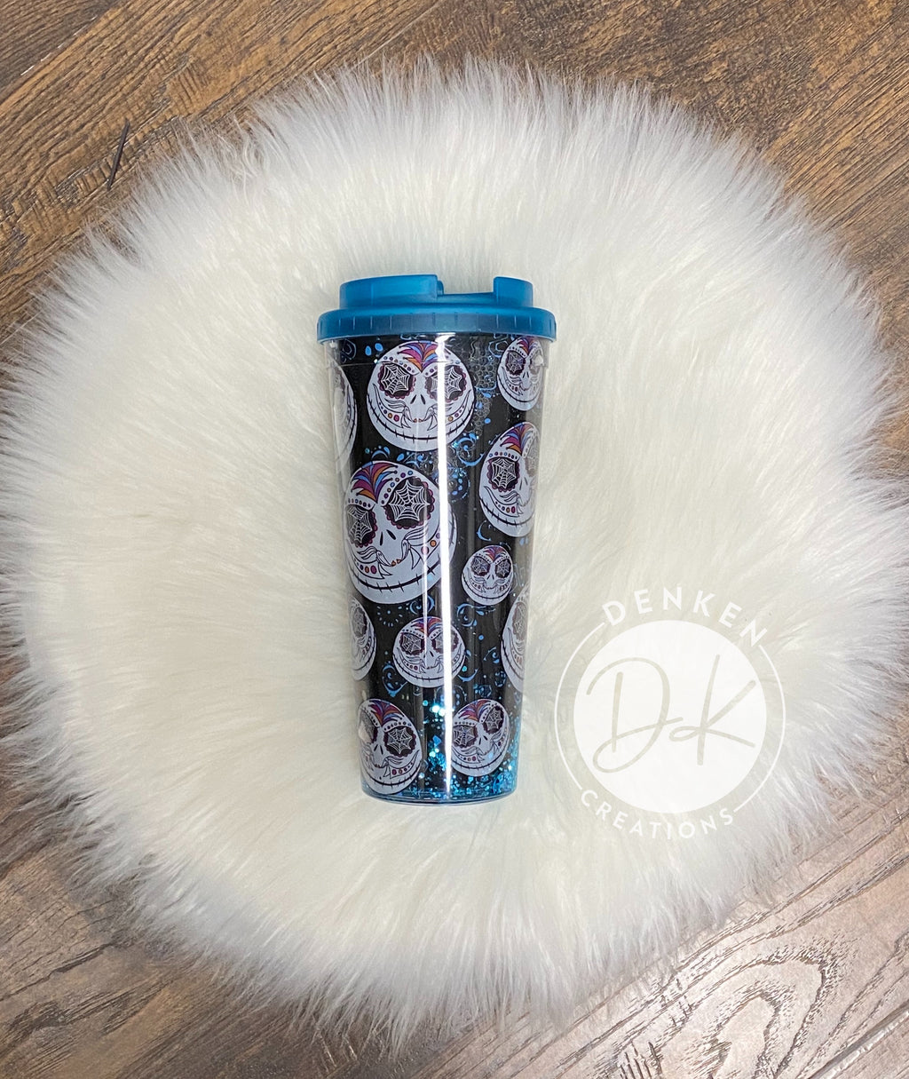 JS Glitter Tumbler - Blue