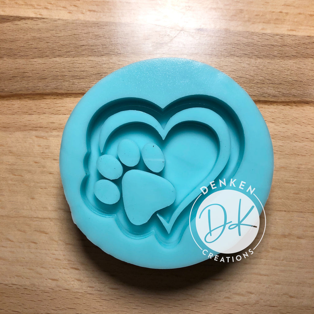 Heart w/Paw Shaker MTO